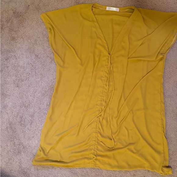 Jennafer Grace Mustard Caftan with front gather - one size - Picture 4 of 8